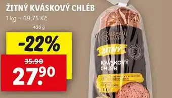 Lidl Žitný kváskový chléb nabídka