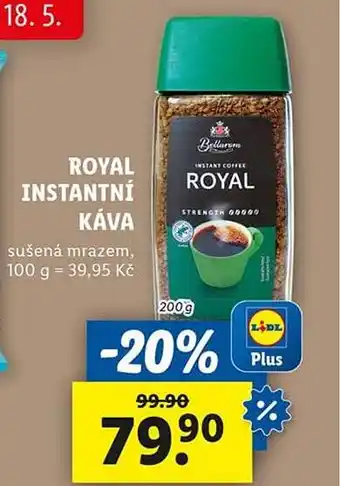 Lidl Royal instantní káva nabídka