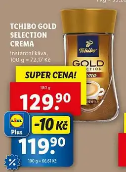 Lidl Tchibo gold selection crema nabídka