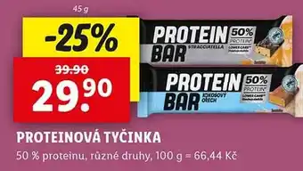Lidl Proteinová tyčinka nabídka