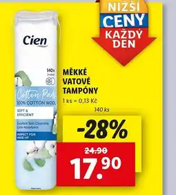 Lidl Měkké ⓒvatové tampony nabídka