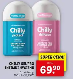 Lidl Chilly gel pro intimní hygienu nabídka