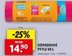 Lidl Odpadkové pytle 60 l nabídka