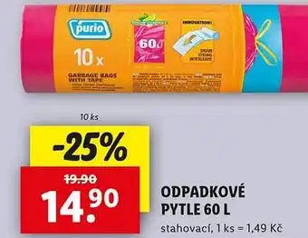Lidl Odpadkové pytle 60 l nabídka