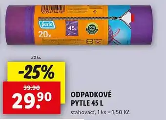 Lidl Odpadkové pytle 45 l nabídka