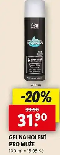 Lidl Gel na holení pro muže nabídka