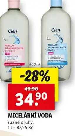 Lidl Micelární voda nabídka