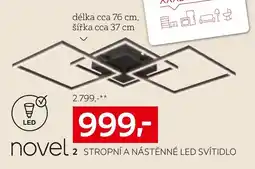 XXXLutz Stropní a nástěnné LED svítidlo nabídka
