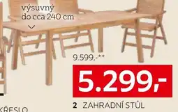 XXXLutz Zahradní stůl nabídka