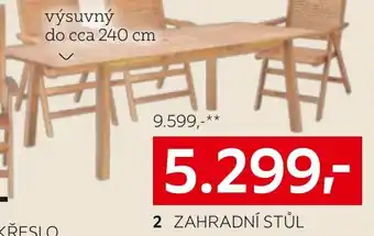 XXXLutz Zahradní stůl nabídka
