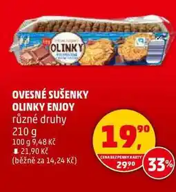 Penny Market OVESNÉ SUŠENKY OLINKY ENJOY různé druhy, 210 g nabídka