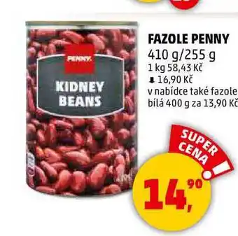 Penny Market FAZOLE PENNY, 410 g/255 g nabídka