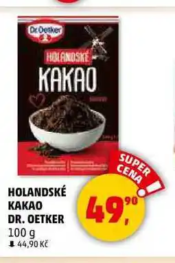 Penny Market HOLANDSKÉ KAKAO DR. OETKER, 100 g nabídka