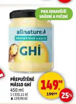 Penny Market PŘEPUŠTĚNÉ MÁSLO GHÍ, 450 ml nabídka