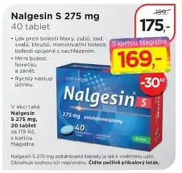 Magistra lékárny Nalgesin S nabídka