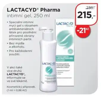 Magistra lékárny LACTACYD Pharma nabídka