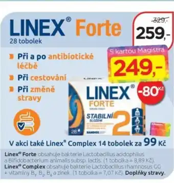 Magistra lékárny LINEX Forte nabídka