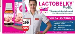 Magistra lékárny LACTOBELKY Pro Bio nabídka