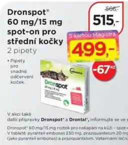 Magistra lékárny Dronspot spot-on pro střední kočky nabídka