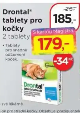 Magistra lékárny Drontal tablety pro kočky nabídka
