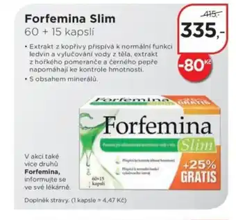 Magistra lékárny Forfemina Slim nabídka
