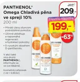 Magistra lékárny PANTHENOL® Omega Chladivá pěna ve spreji 10% nabídka