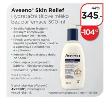 Magistra lékárny AVEENO® Skin Relief nabídka