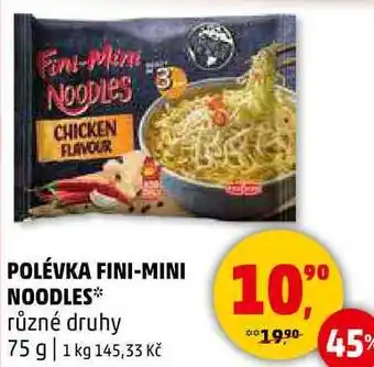 Penny Market POLÉVKA FINI-MINI NOODLES různé druhy, 75 g nabídka