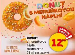 Penny Market DONUT s meruňkovou náplní, rozmrazeno, 71 g nabídka