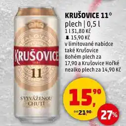 Penny Market KRUŠOVICE 11 plech, 0,5 l nabídka