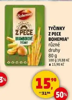 Penny Market TYČINKY Z PECE BOHEMIA různé druhy, 80 g nabídka