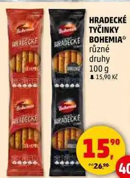 Penny Market HRADECKÉ TYČINKY BOHEMIA různé druhy, 100 g nabídka