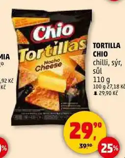 Penny Market TORTILLA CHIO chilli, sýr, sůl, 110 g nabídka
