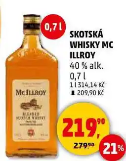 Penny Market SKOTSKÁ WHISKY MC ILLROY 40% alk., 0,7 l nabídka