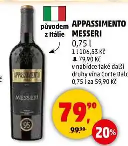 Penny Market APPASSIMENTO MESSERI, 0,75 l nabídka