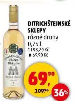 Penny Market DITRICHŠTEJNSKÉ SKLEPY různé druhy, 0,75 l nabídka