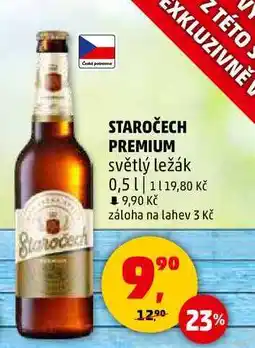 Penny Market STAROČECH PREMIUM světlý ležák, 0,5 l nabídka