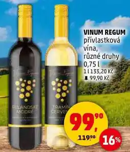 Penny Market VINUM REGUM přívlastková vína, různé druhy, 0,75 l nabídka