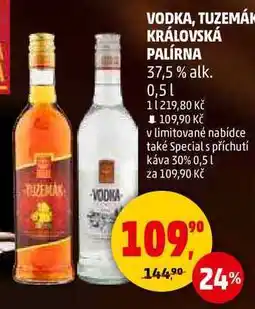 Penny Market VODKA, TUZEMÁK KRÁLOVSKÁ PALÍRNA 37,5% alk., 0,5 l nabídka