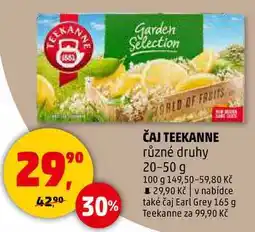 Penny Market ČAJ TEEKANNE různé druhy, 20-50 g nabídka
