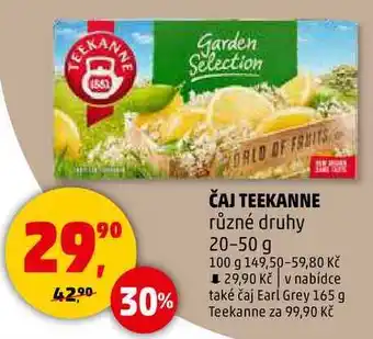Penny Market ČAJ TEEKANNE různé druhy, 20-50 g nabídka