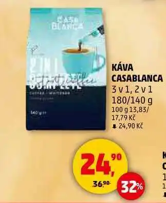 Penny Market KÁVA CASABLANCA 3 v 1, 2 v 1, 180/140 g nabídka
