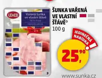 Penny Market LE&CO Vařená šunka ve vlastni stave, 100 g nabídka