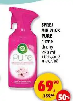 Penny Market SPREJ AIR WICK PURE různé druhy, 250 ml nabídka