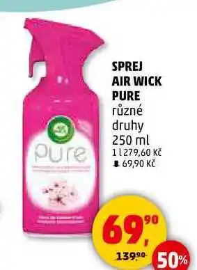 Penny Market SPREJ AIR WICK PURE různé druhy, 250 ml nabídka