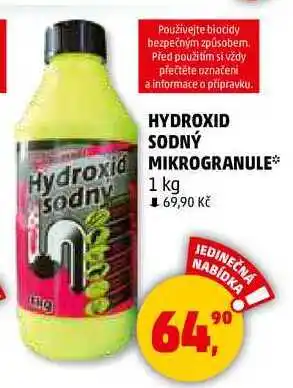 Penny Market HYDROXID SODNÝ MIKROGRANULE, 1 kg nabídka