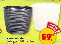 Penny Market OBAL NA KVĚTNÍK plastový, pr. 15/17 cm, různé barvy, 1 ks nabídka