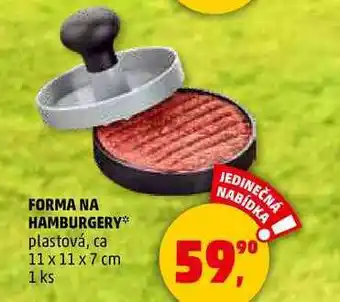 Penny Market FORMA NA HAMBURGERY plastová, ca 11 x 11 x 7 cm, 1 ks nabídka
