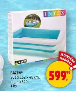 Penny Market INTEX BAZÉN 203 x 152 x 48 cm, objem 540l, 1 ks nabídka
