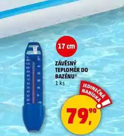 Penny Market ZÁVĚSNÝ TEPLOMĚR DO BAZÉNU, 1 ks nabídka